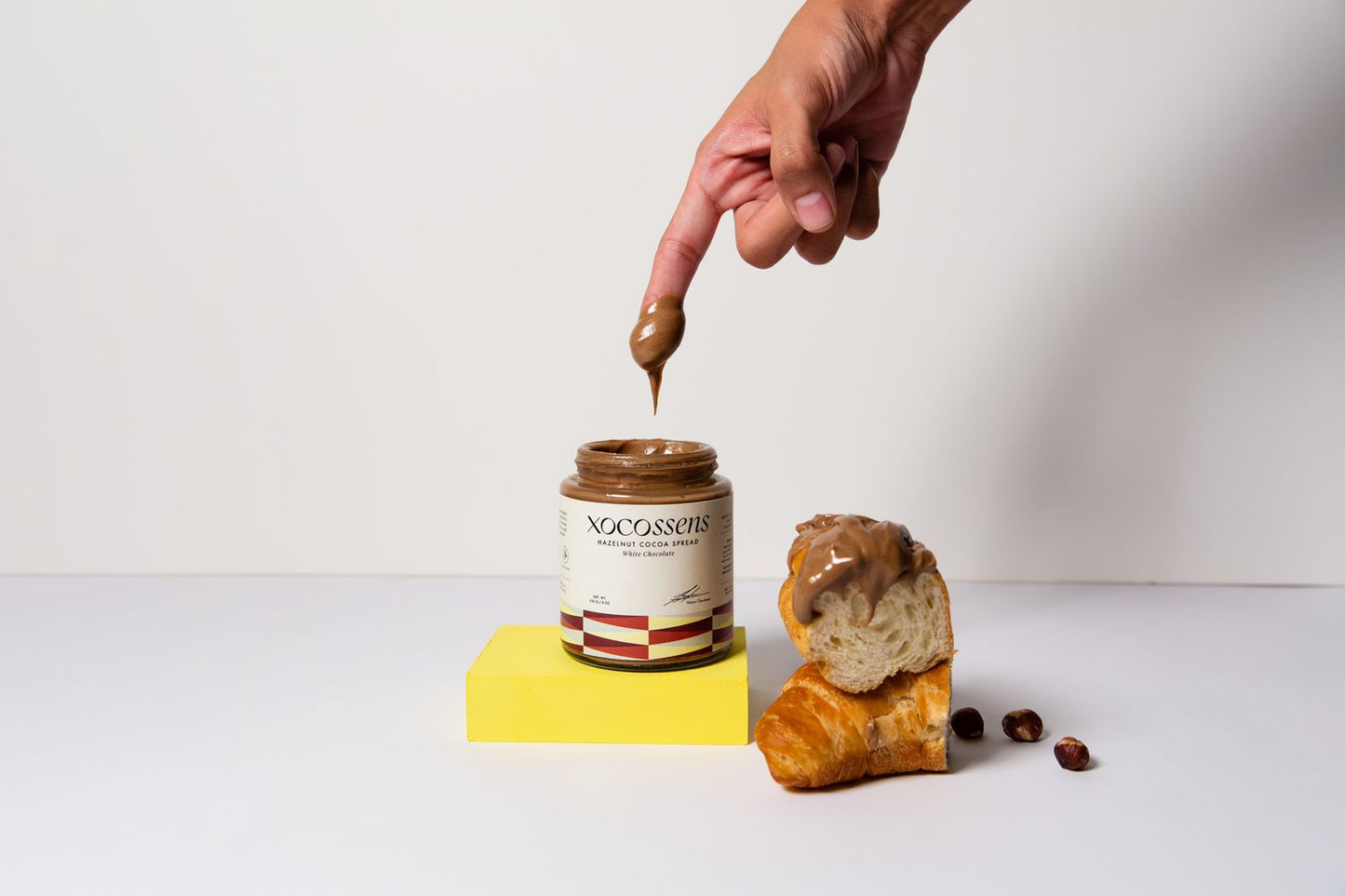 XOCOSSENS Crispy Hazelnut Cocoa Spread - White Chocolate