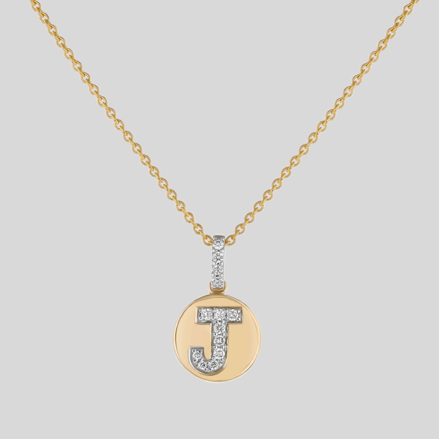 Diamond Initial Pendant Necklace