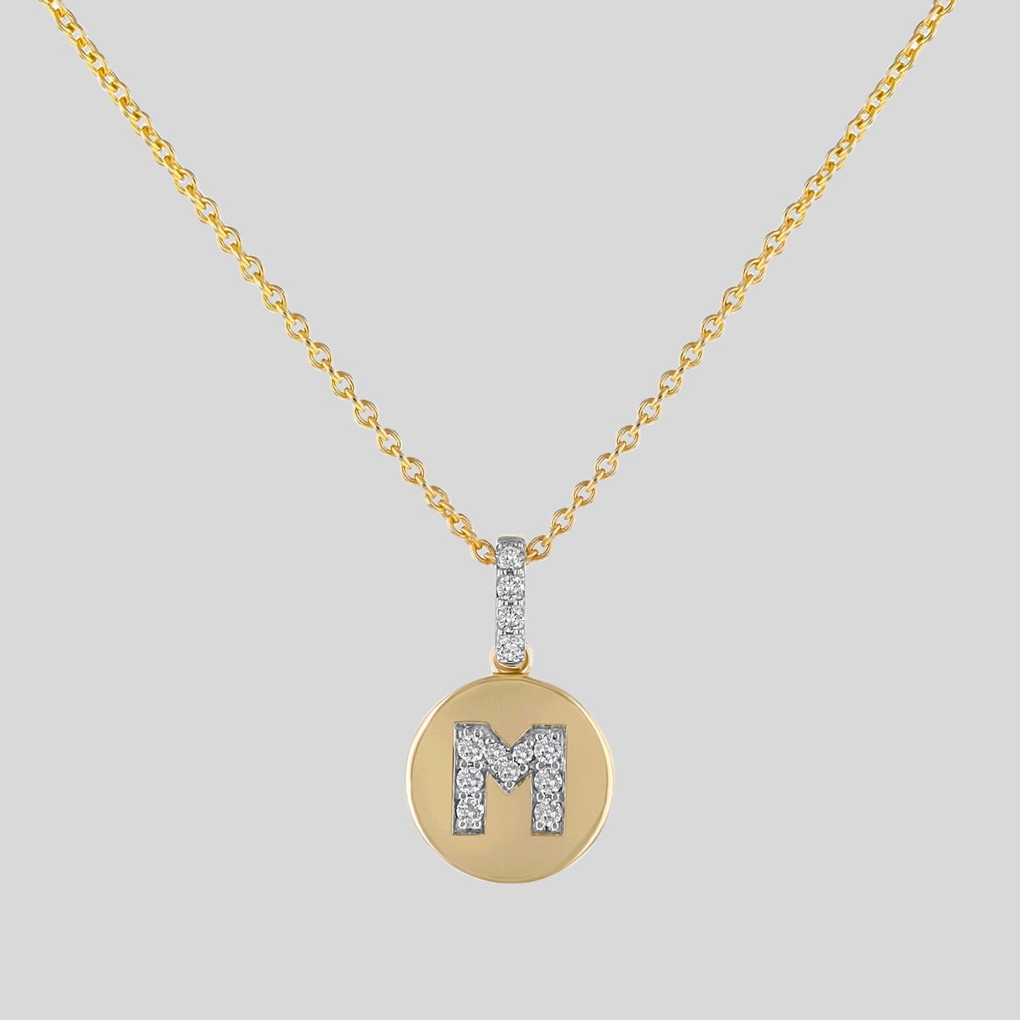 Diamond Initial Pendant Necklace