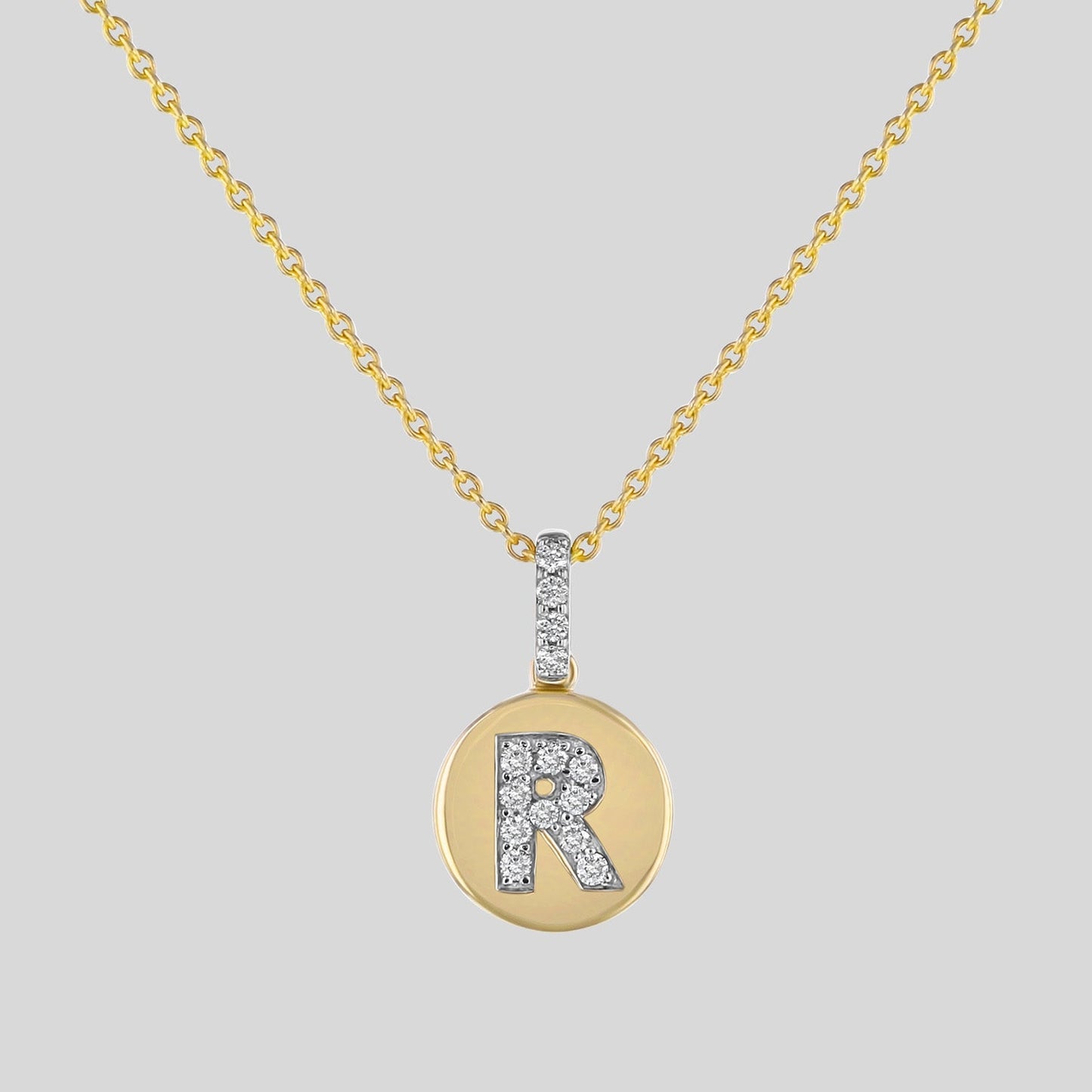 Diamond Initial Pendant Necklace