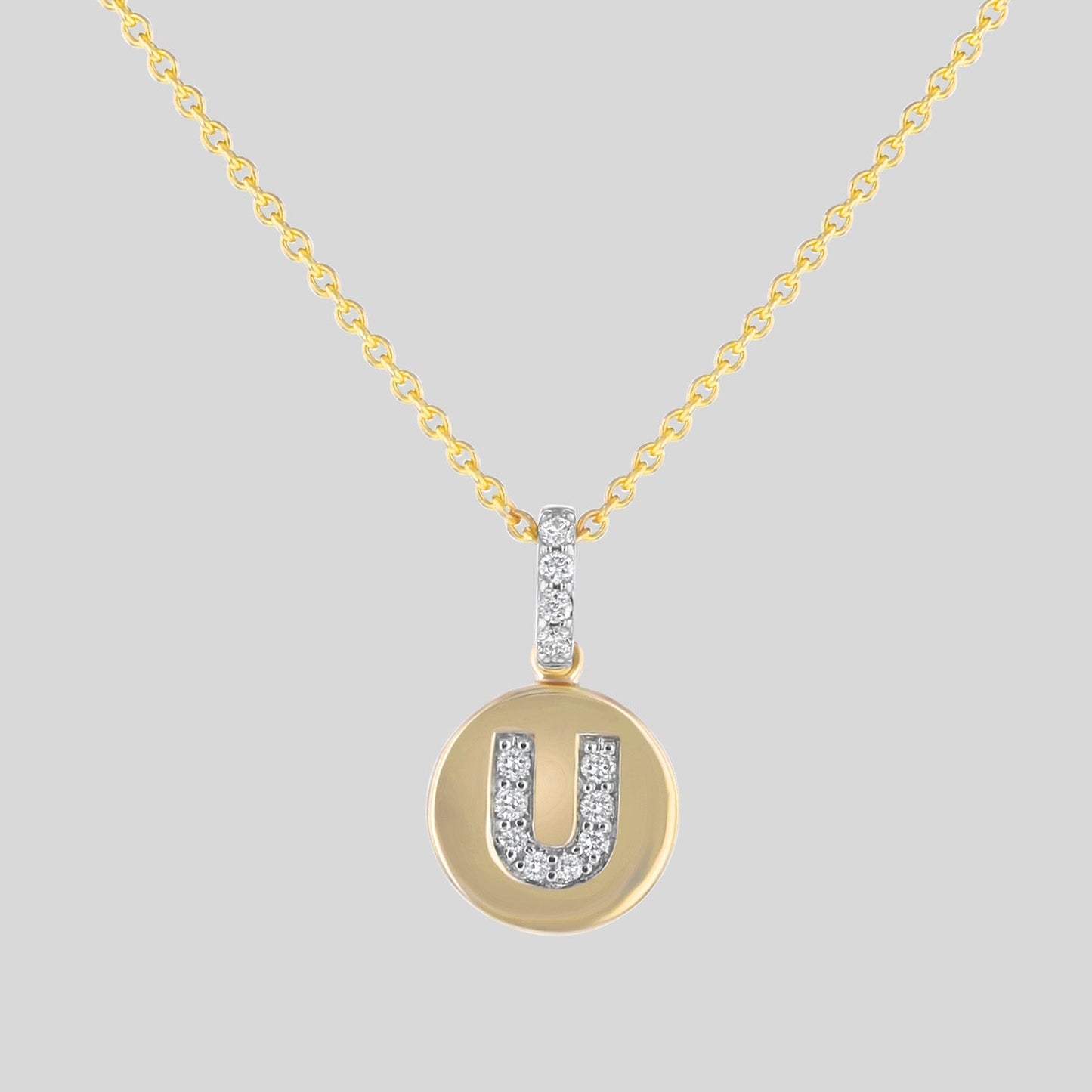 Diamond Initial Pendant Necklace