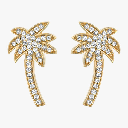 Noémie Palm Tree Lab Grown Diamond Earrings