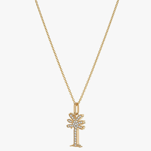 Noémie Palm Tree Diamond Necklace