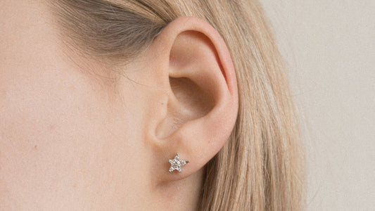 The Single Star Diamond Earring