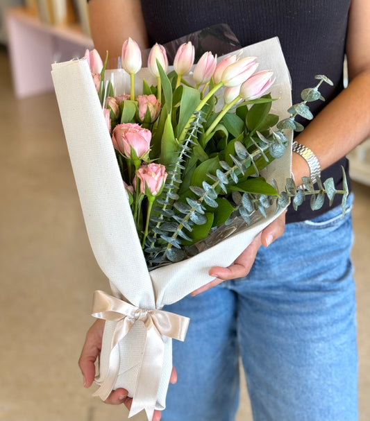 Tulip & Rose Bouquet